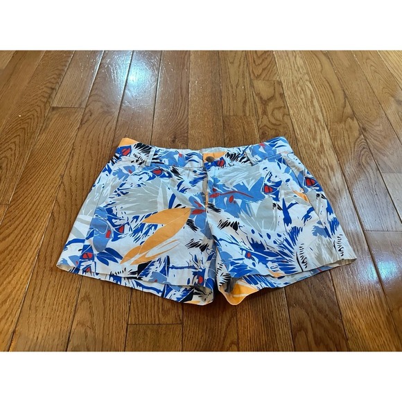 Gap Sunkissed Chino Shorts, Hawaii Print 100% Cotton, Women Size 0 - Picture 1 of 9